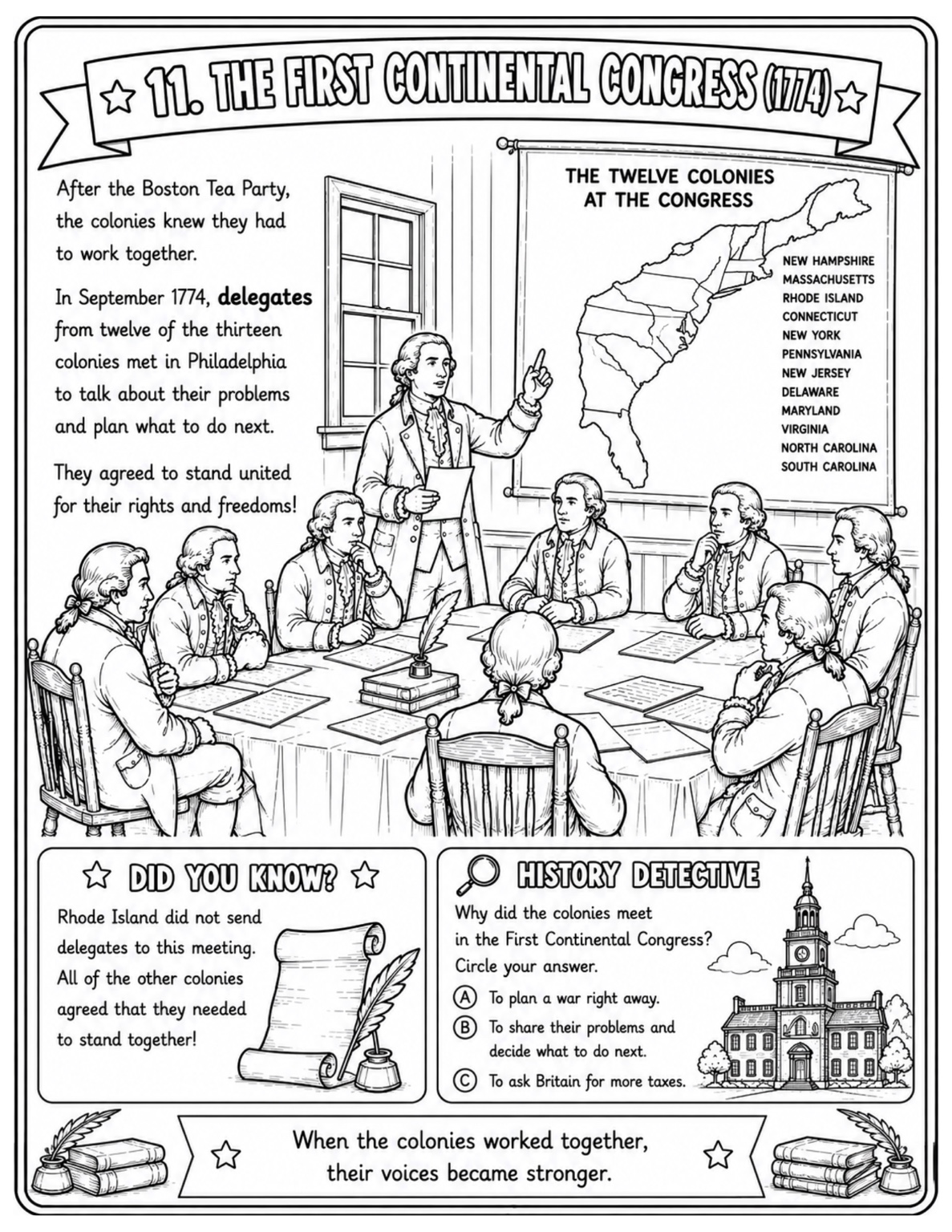 Interior coloring page preview